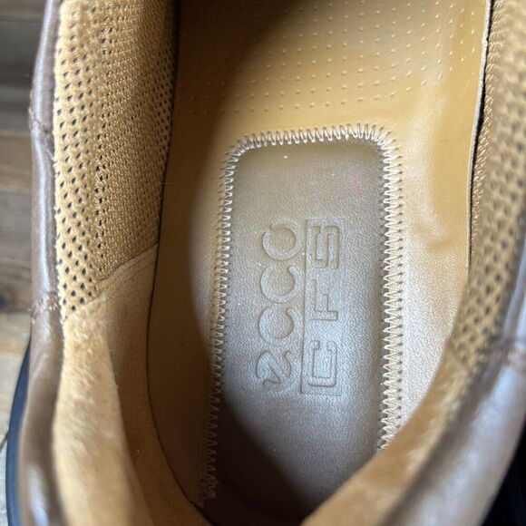 Ecco CFS Terrano Casual Collecton Shoes Mens Sz 11 Brown Leather Casual Loafer - Picture 7 of 10